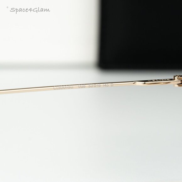 Celine Women Eyeglasses Metal Shiny Rose Gold Demo Round CL50095U 028 BRAND NEW - Picture 5 of 8